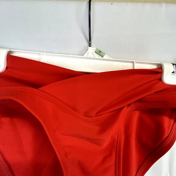 Xhilaration Medium Swim Suit Bikini 2-piece made in Vietnam red and  print - Picture 10 of 12